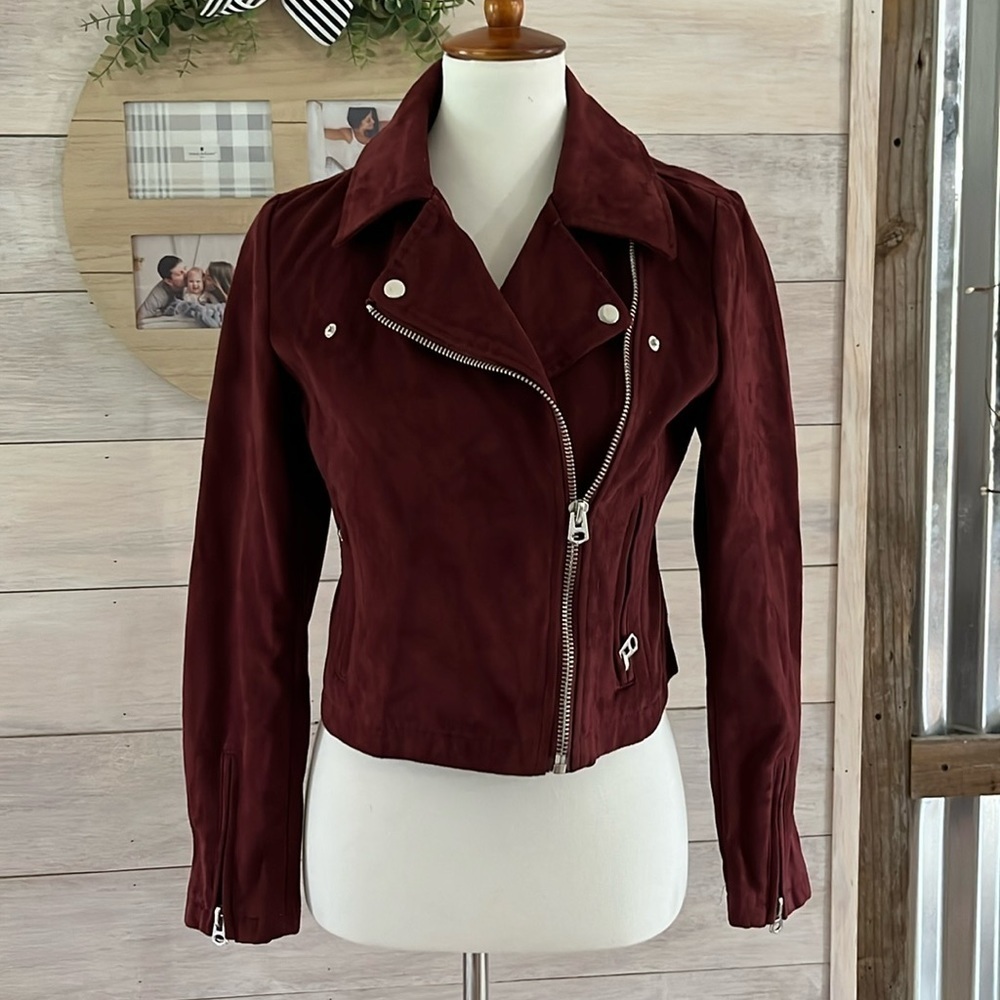 Silence & Noise Burgundy Jacket M